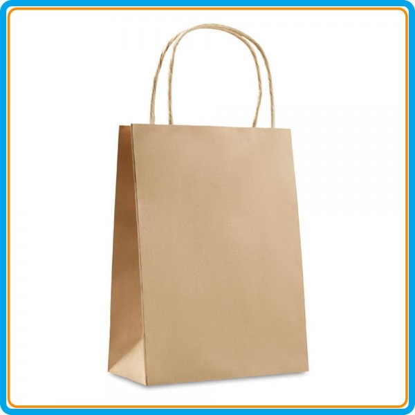 Sac Papier Publicitaire Large - Kraft brun