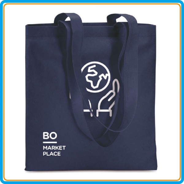 Sac shopping non tissé - Marine