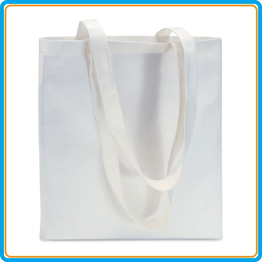 Sac shopping non tissé - Blanc