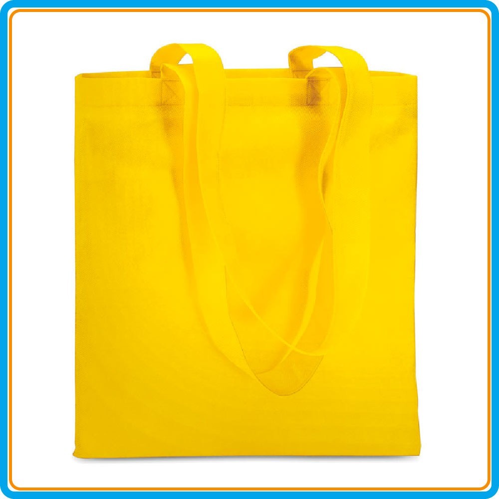 Sac shopping non tissé - Jaune