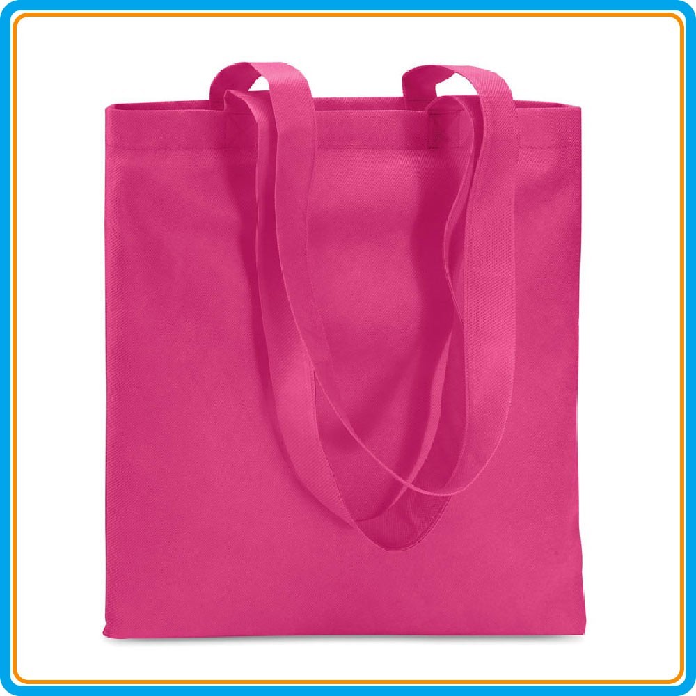 Sac shopping non tissé - Fushia
