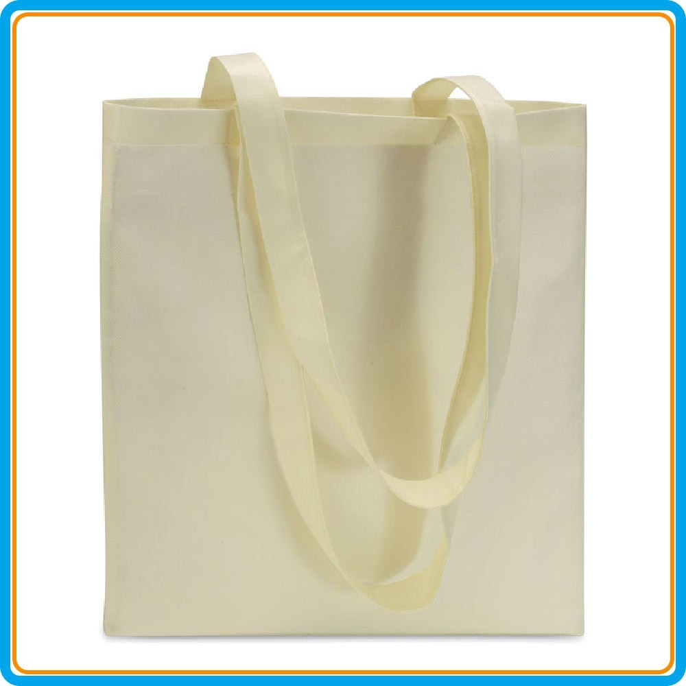 Sac shopping non tissé - Ecru