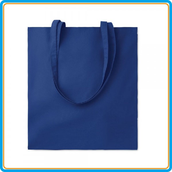 Sac Shopping Coton Color+ en bleu foncé