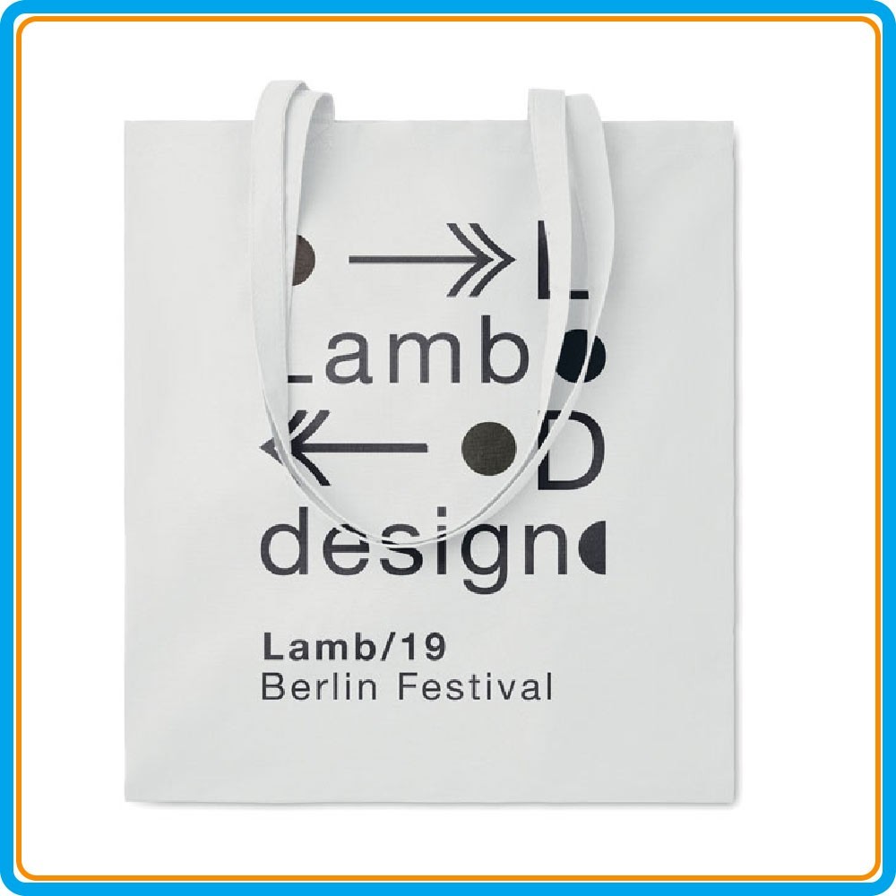 Sac Shopping Coton Color+ en blanc