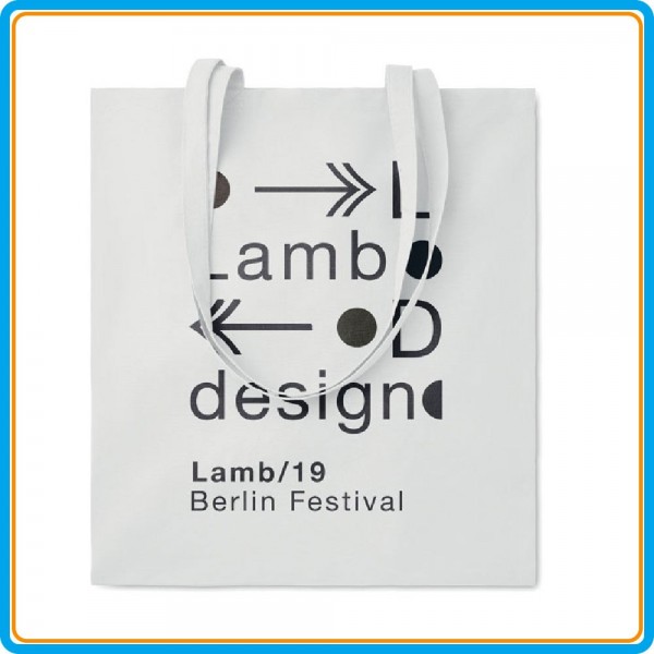 Sac Shopping Coton Color+ en blanc