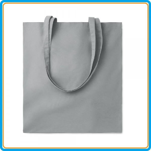 Sac Shopping Coton Color+ en gris clair
