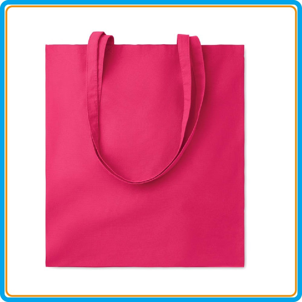 Sac Shopping Coton Color+ en fushia