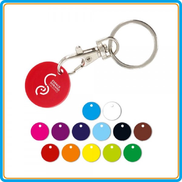 Porte-clés jeton PVC