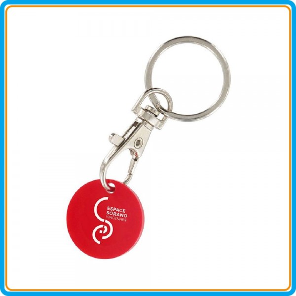 Porte-clés jeton PVC