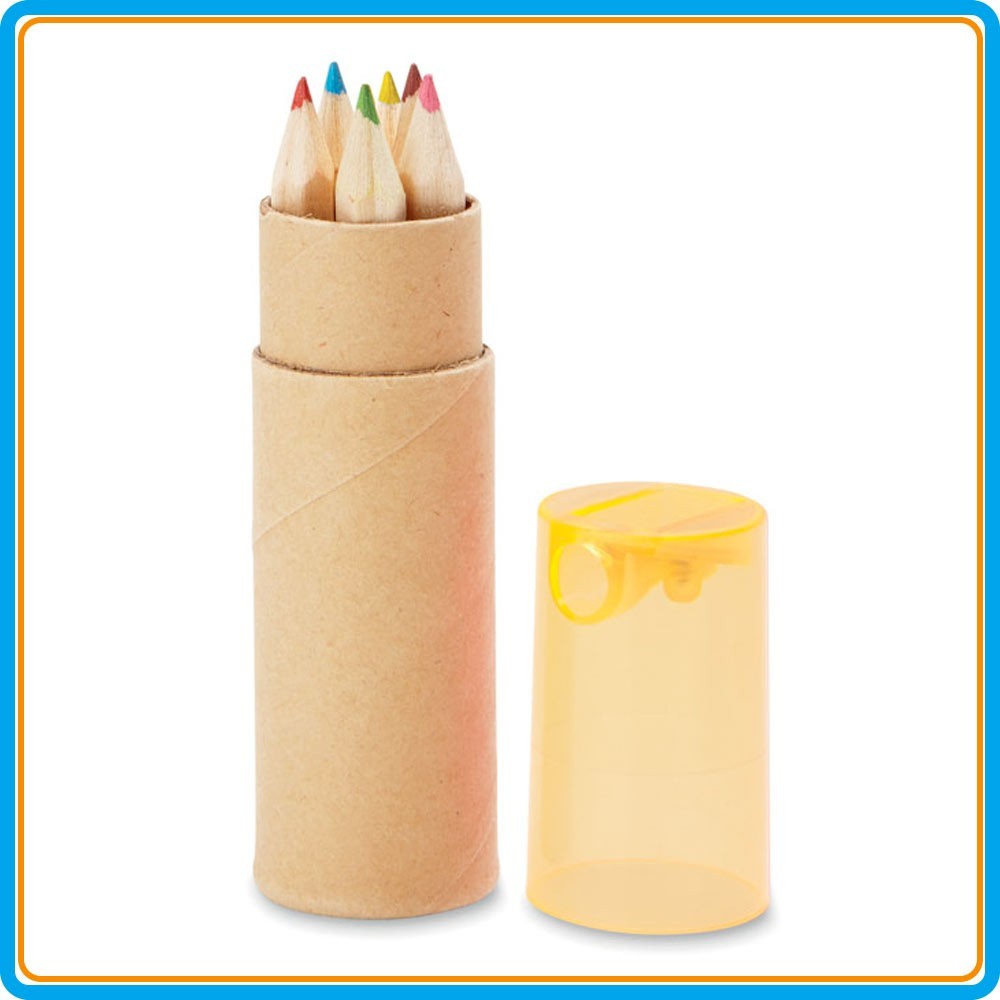 Tube 6 crayons Artist - Orange
