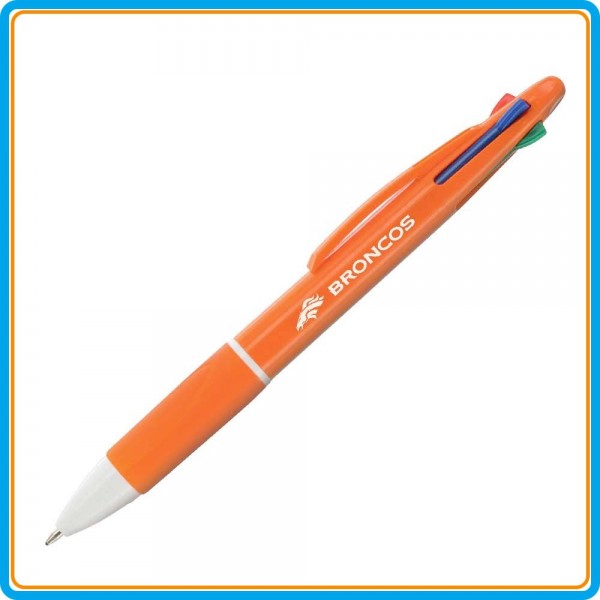Stylo 4 couleurs Funny - Orange