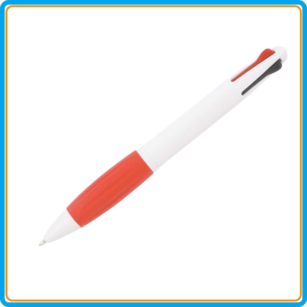Stylo 4 couleurs Pax - Rouge