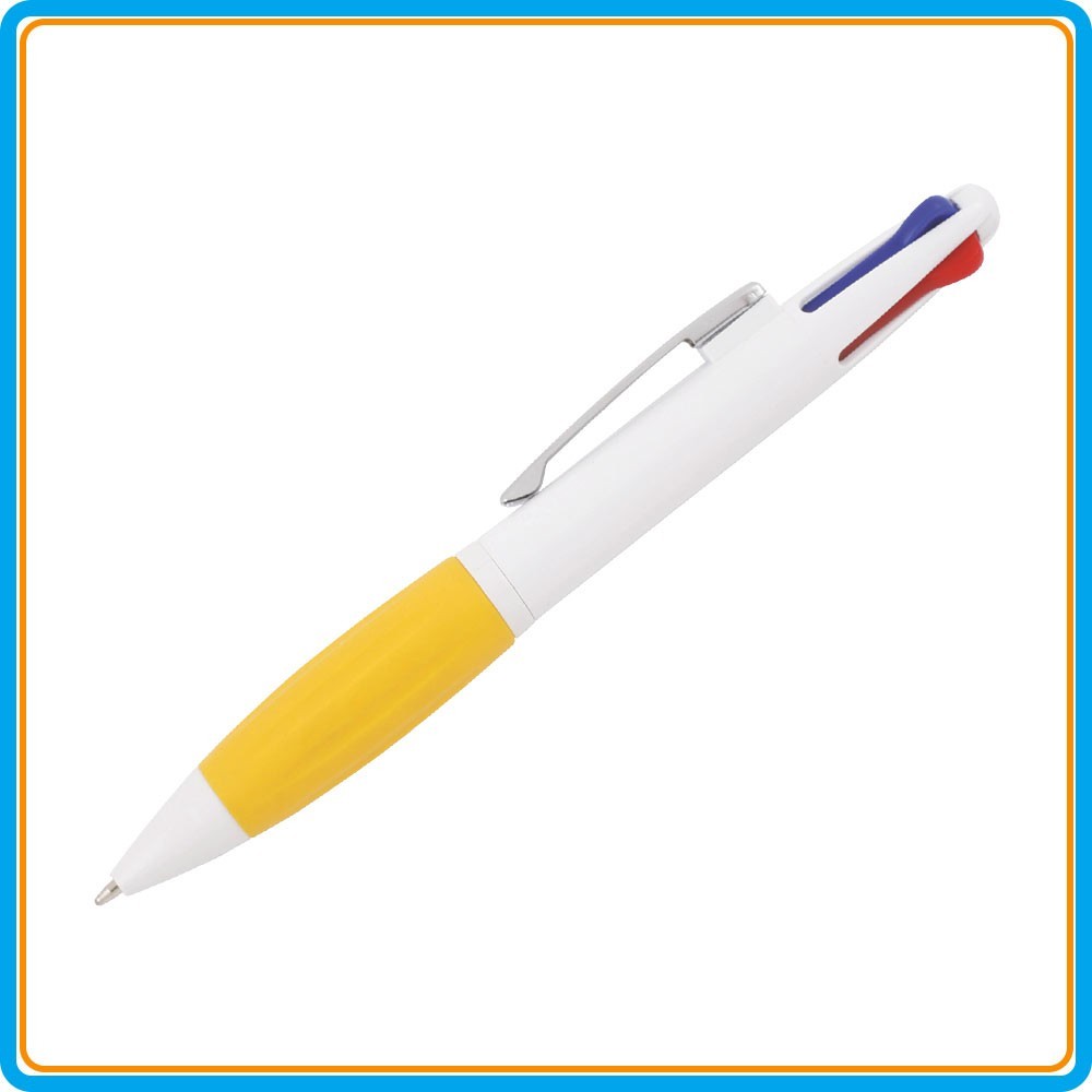 Stylo 4 couleurs Pax - Jaune