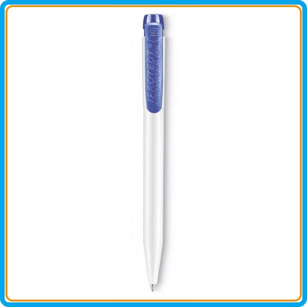 Stylo bille iProtect® antibactérien - Bleu foncé