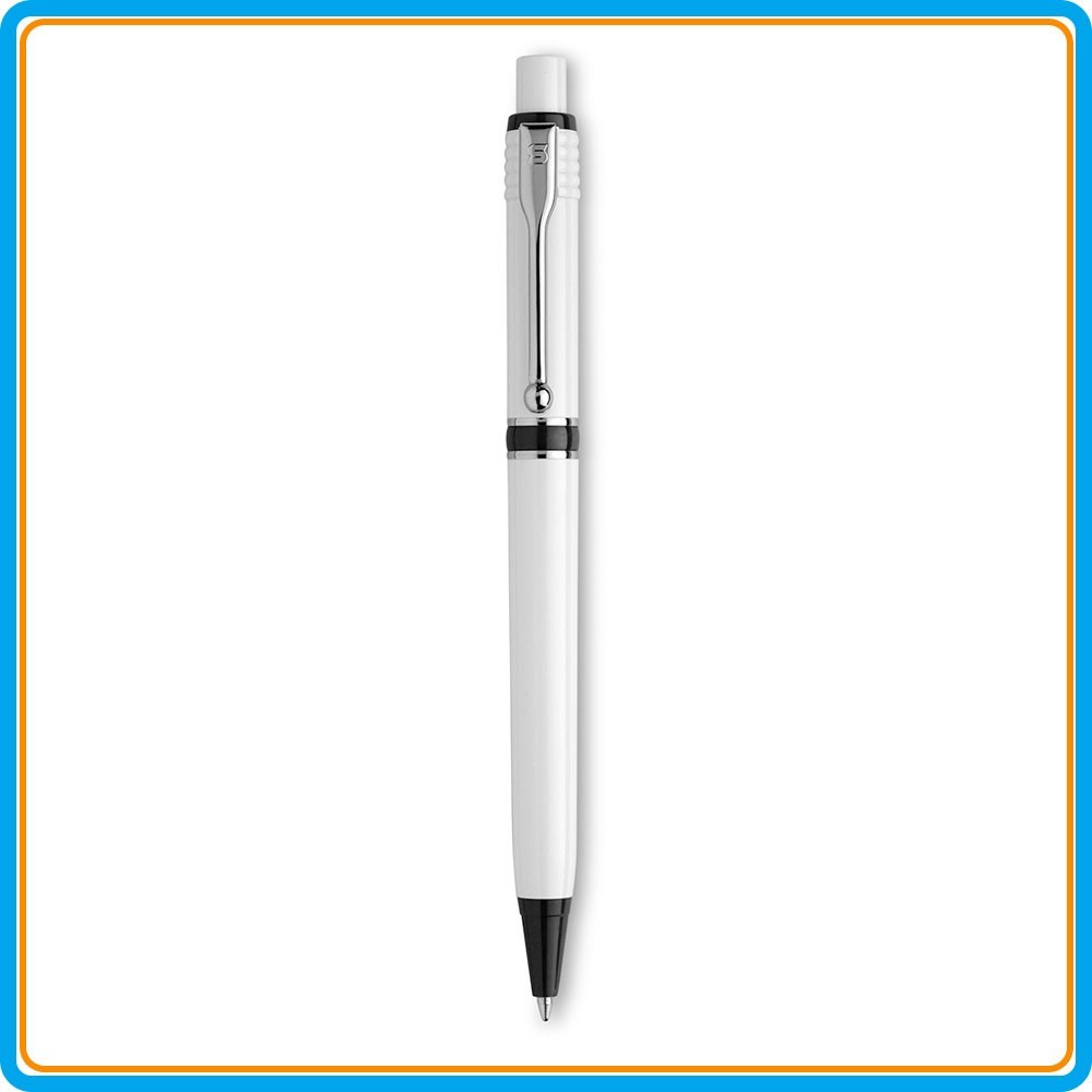 Stylo Raja clip métal publicitaire - Noir