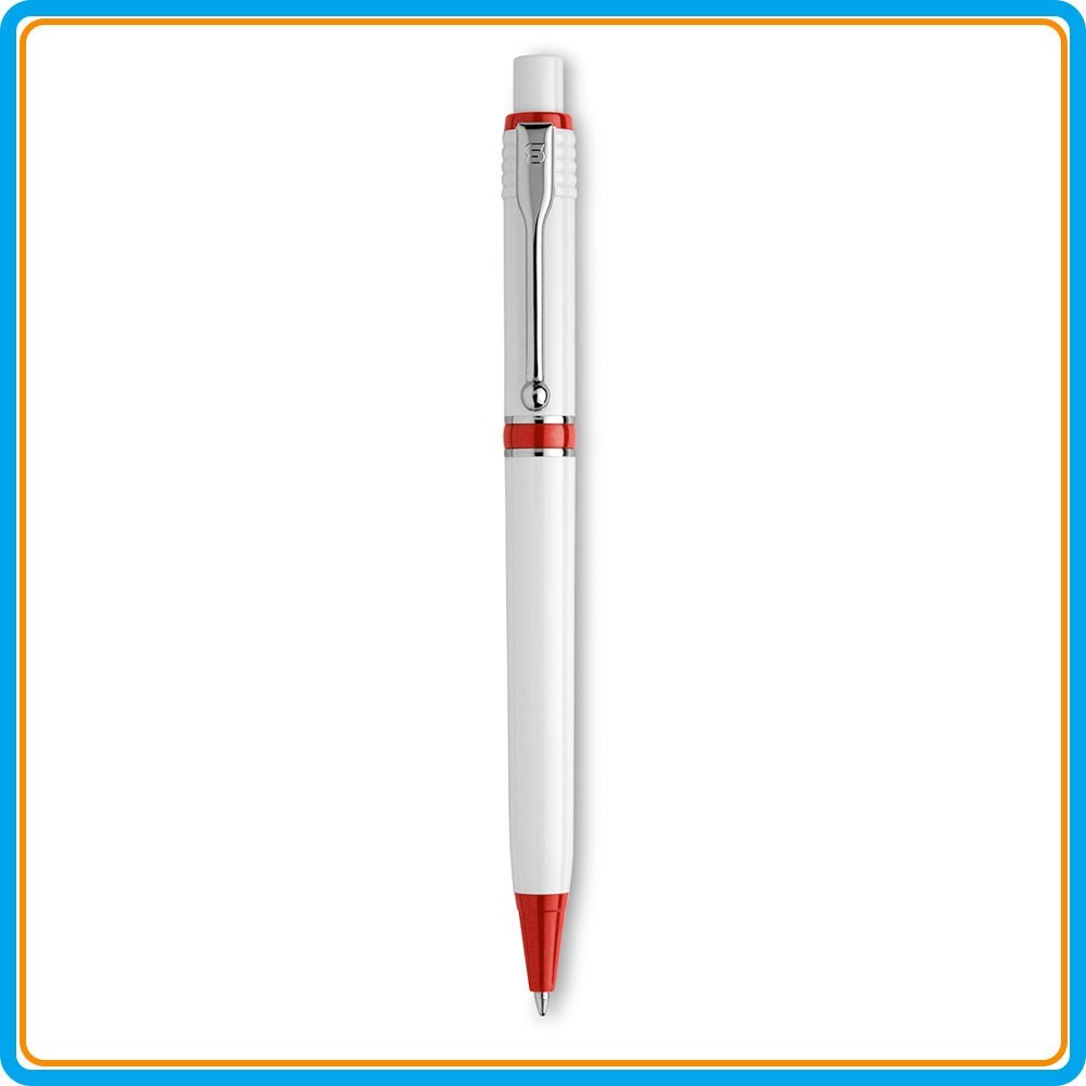 Stylo Raja clip métal publicitaire - Rouge