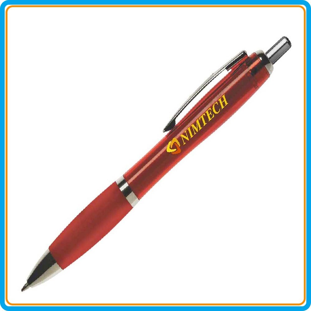 Stylo bille Athos Clear - Rouge