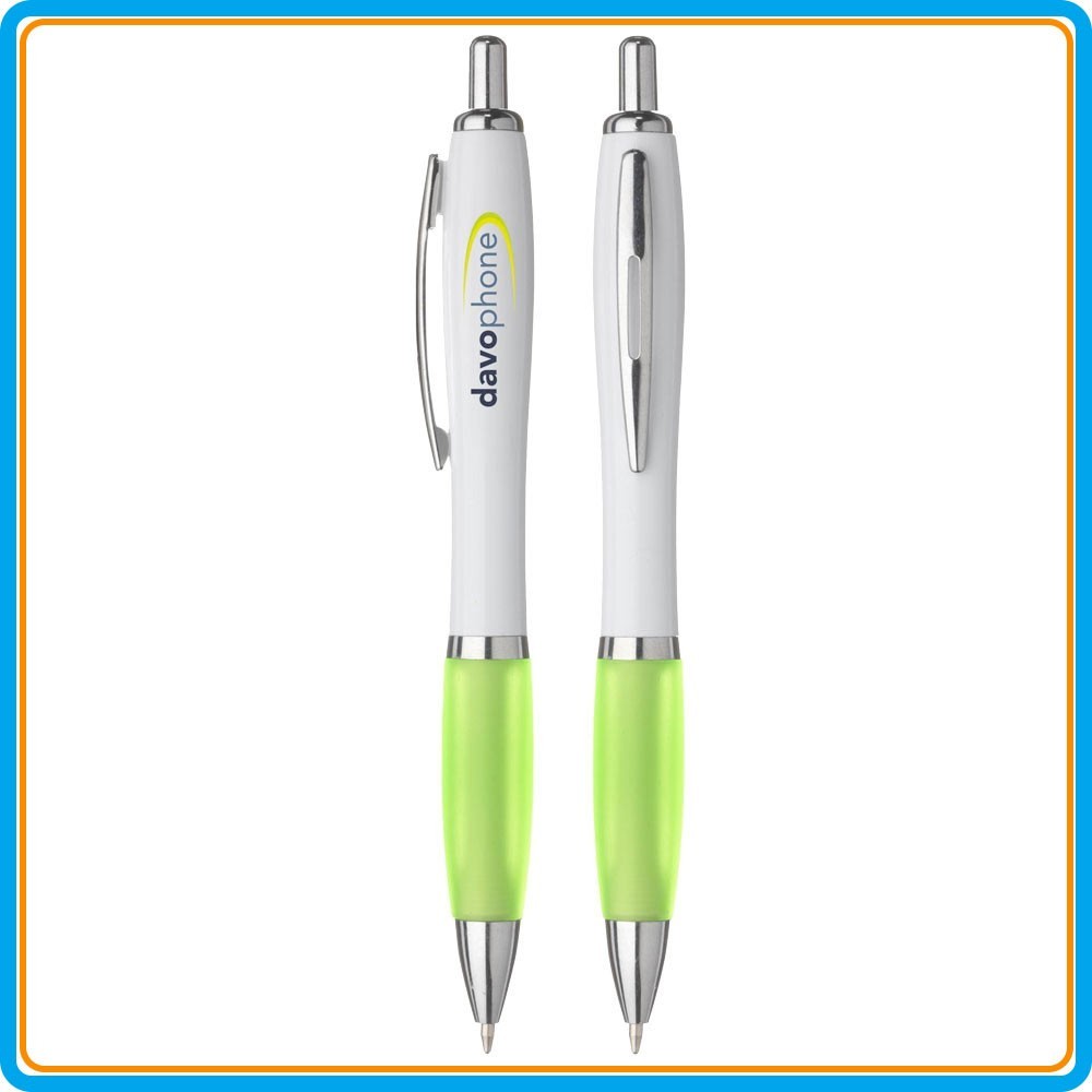 Stylo bille Athos White - Lime