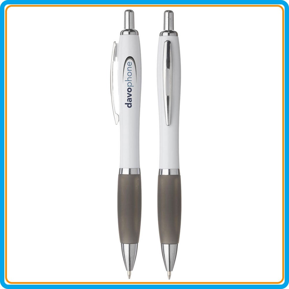 Stylo bille Athos White - Noir