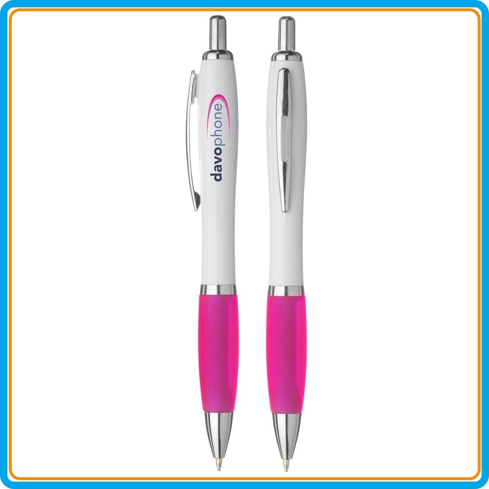Stylo bille Athos White - Rose