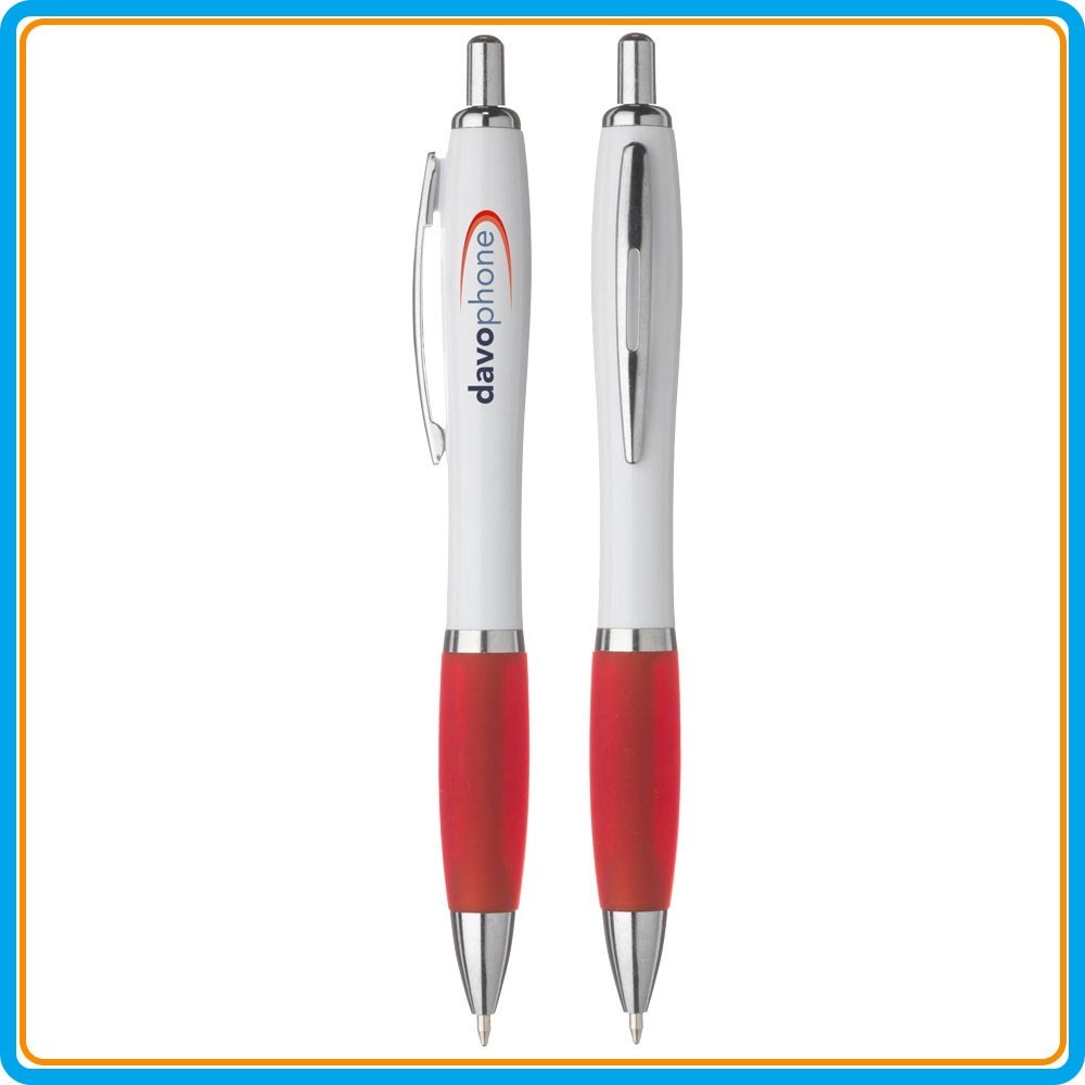 Stylo bille Athos White - Rouge