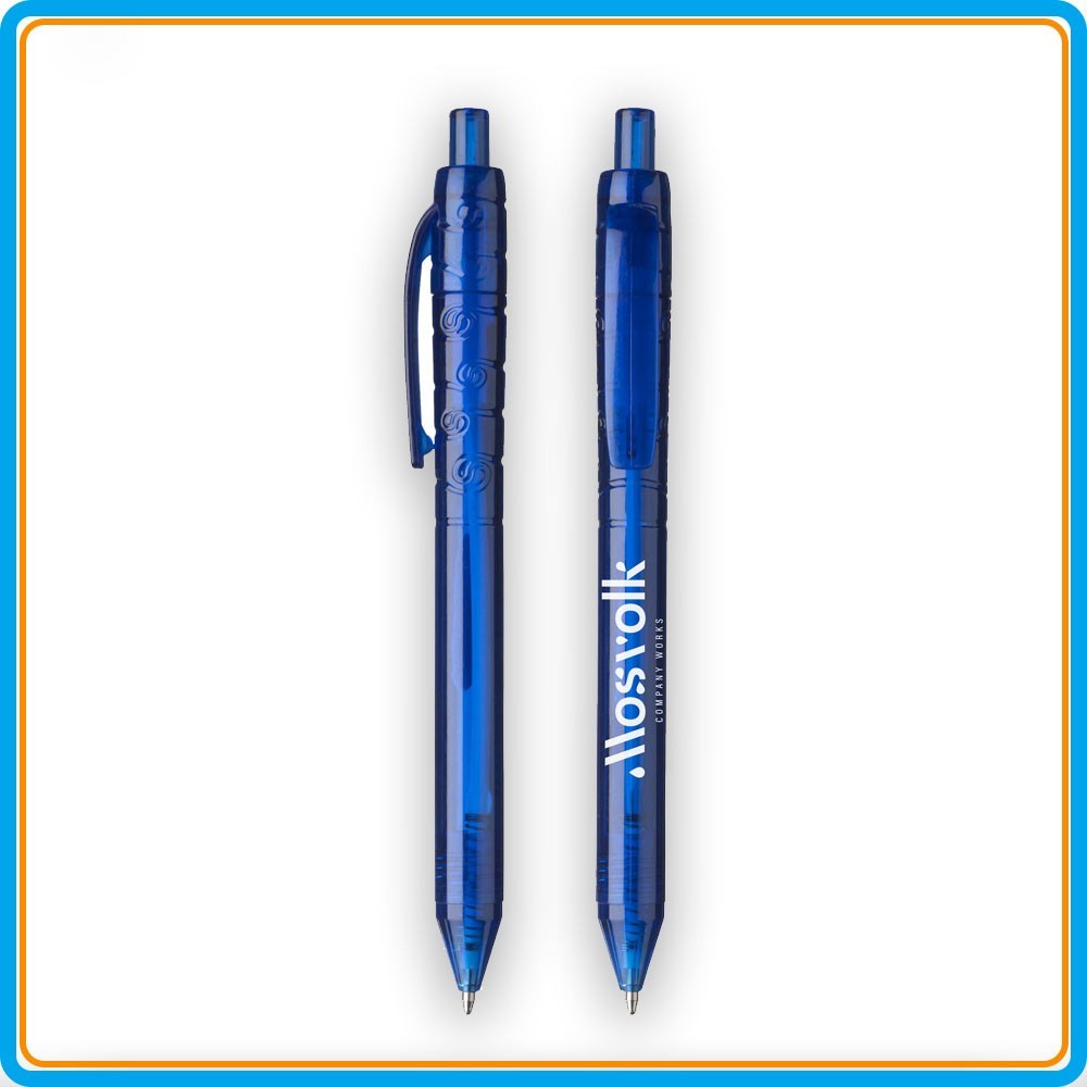 Stylo bille BottlePen RPET - Bleu foncé