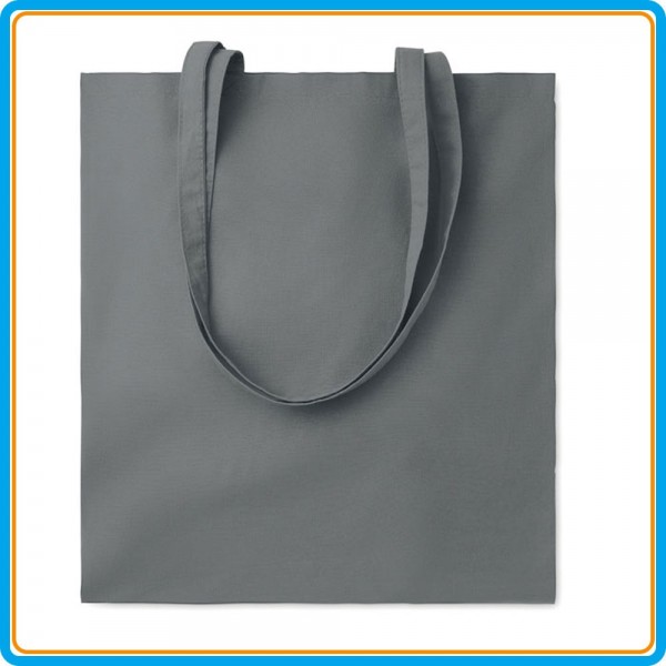 Sac Shopping Coton Color+ en gris foncé