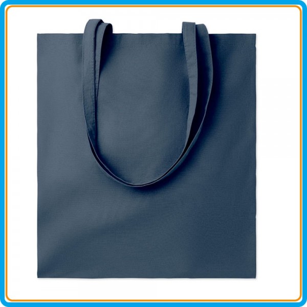 Sac Shopping Coton Color+ en bleu marine