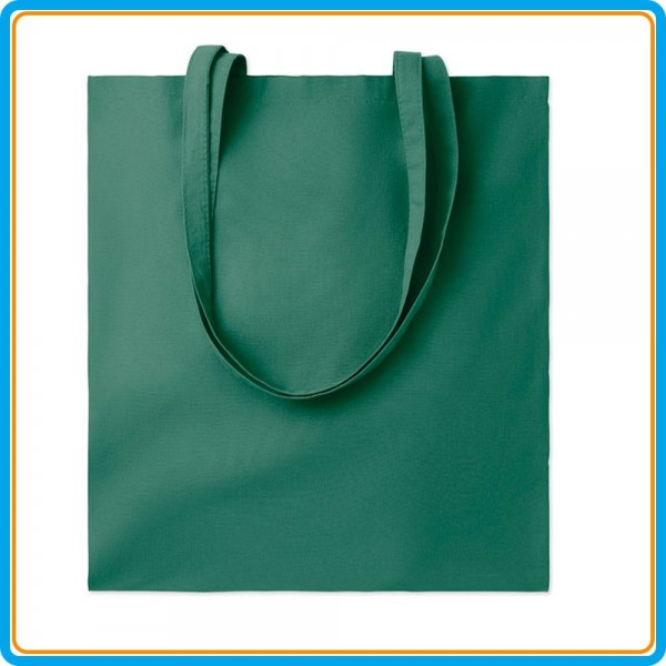 Sac Shopping Coton Color+ en vert forêt