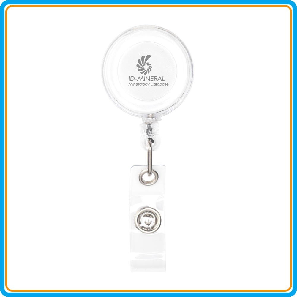 Porte-badge clip enrouleur - incolore