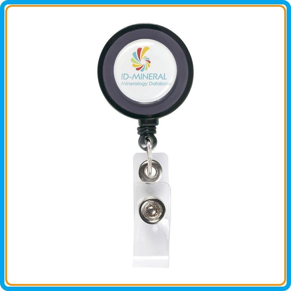 Porte-badge clip enrouleur - noir