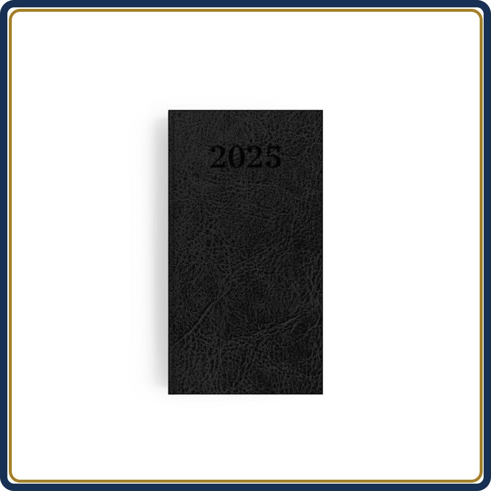 AGENDA POCHE EMBOÎTÉ CUIR VIP - 2025 | Le Calendrier Pub