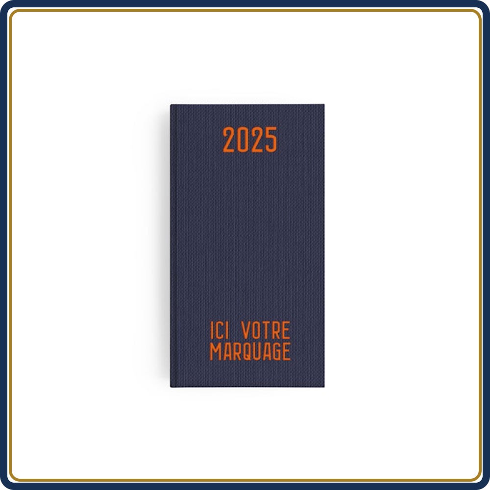 AGENDA POCHE EMBOÎTÉ TOILE - 2025 | Le Calendrier Pub