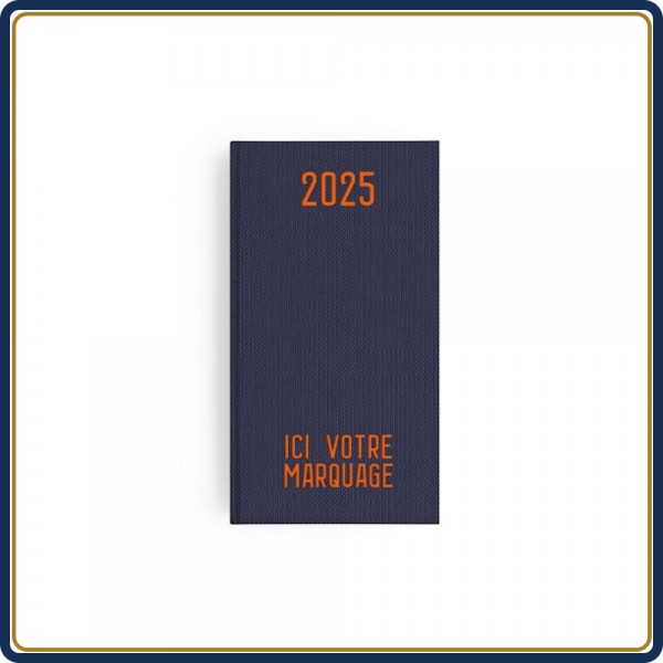 AGENDA POCHE EMBOÎTÉ TOILE - 2025 | Le Calendrier Pub