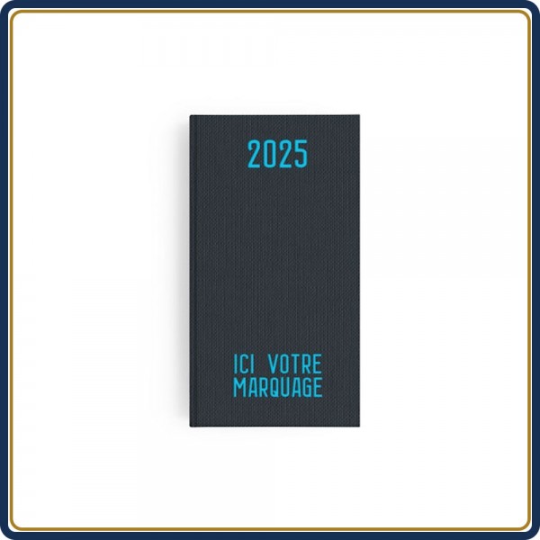 AGENDA POCHE EMBOÎTÉ TOILE - 2025 | Le Calendrier Pub