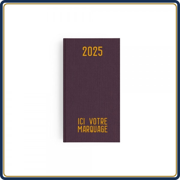 AGENDA POCHE EMBOÎTÉ TOILE - 2025 | Le Calendrier Pub