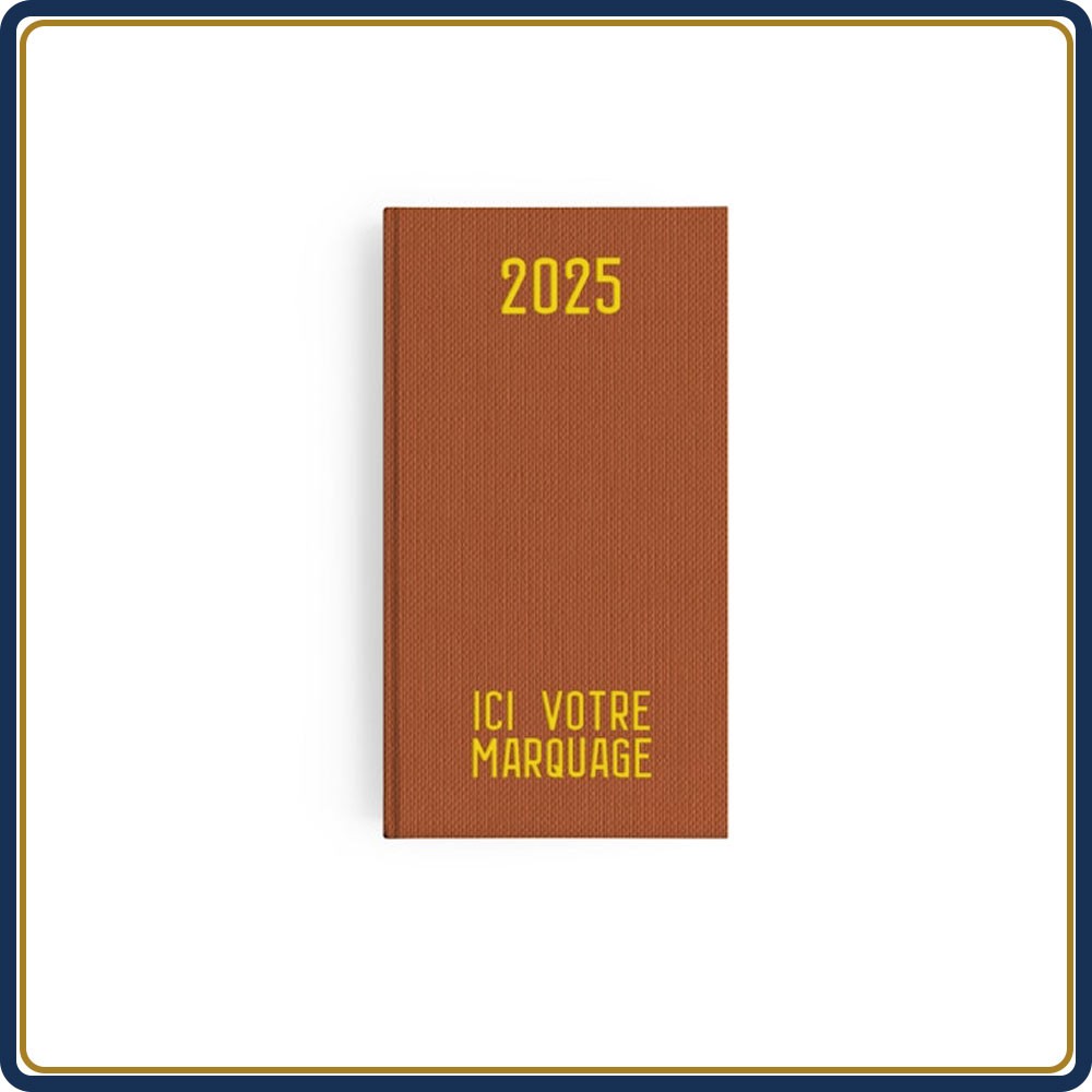 AGENDA POCHE EMBOÎTÉ TOILE - 2025 | Le Calendrier Pub