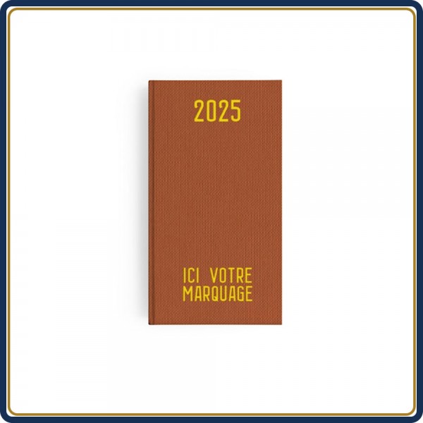 AGENDA POCHE EMBOÎTÉ TOILE - 2025 | Le Calendrier Pub