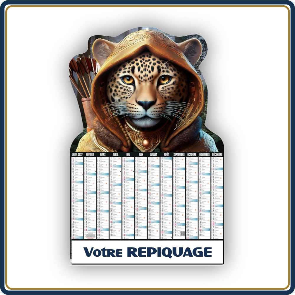 BANCAIRE VERTICAL ROBIN WOOD DÉCOUPÉ RIGIDE - 2027 | Le Calendrier Pub
