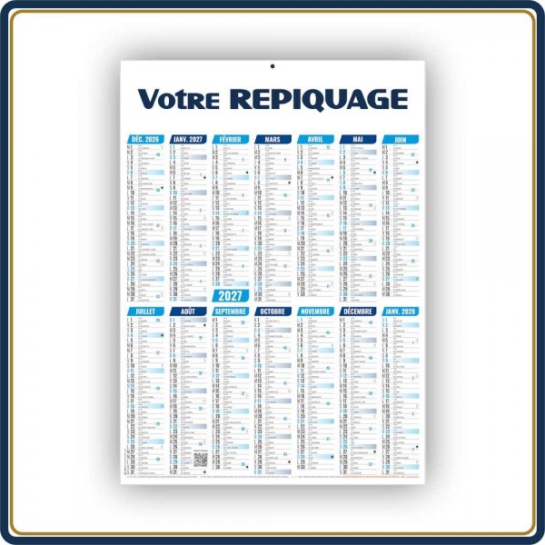 BANCAIRE VERTICAL MARIANNE STANDARD SOUPLE - 2027 | Le Calendrier Pub