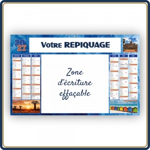 Le Calendrier Pub|Rigide EFFAÇABLE
