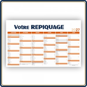 Le Calendrier Pub|Rigide EFFAÇABLE