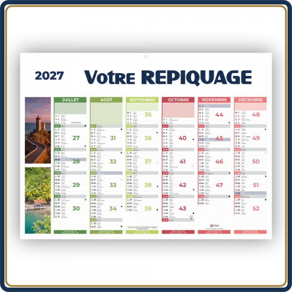 BANCAIRE FOCUS STANDARD RIGIDE - 2027 | Le Calendrier Pub