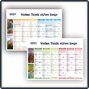 Le Calendrier Pub|Calendrier bancaire RIGIDE