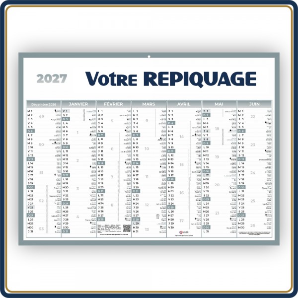 BANCAIRE ECO STANDARD RIGIDE - 2027 | Le Calendrier Pub