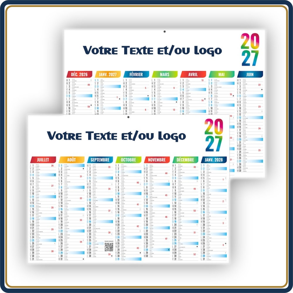 BANCAIRE ARLEQUIN MINI RIGIDE - 2027 | Le Calendrier Pub