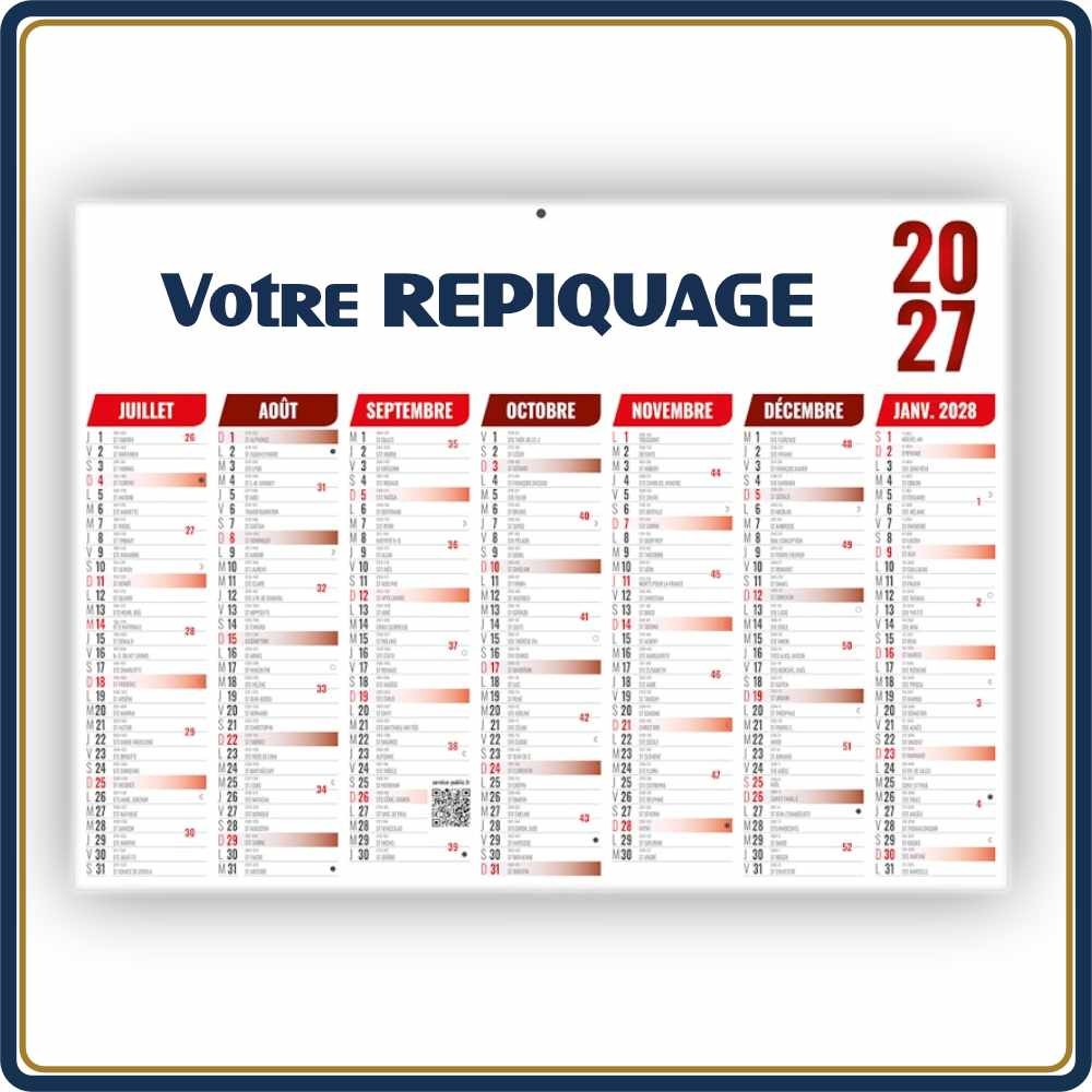 BANCAIRE FLORENTIN STANDARD RIGIDE - 2027 | Le Calendrier Pub
