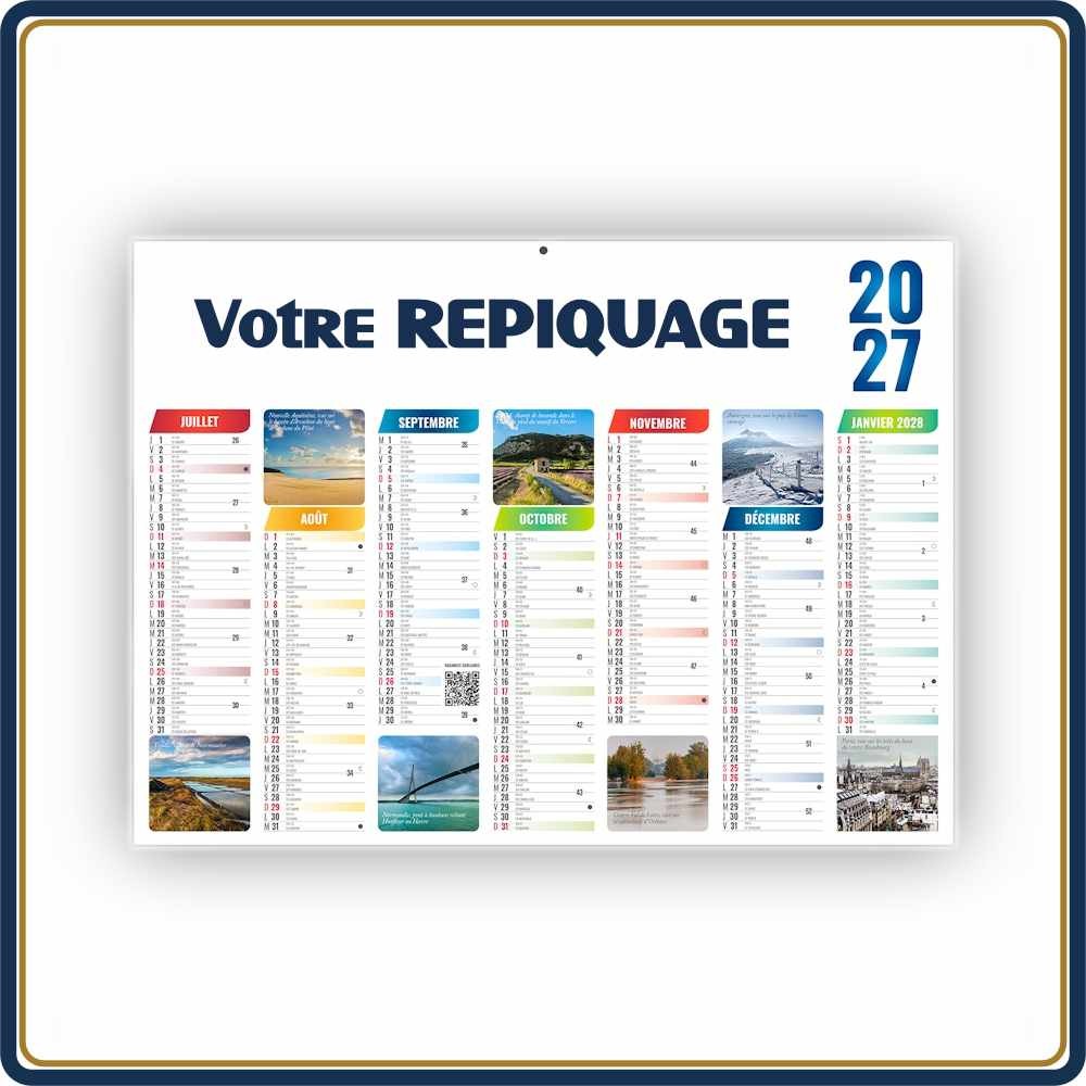 BANCAIRE ÉMILIEN MEDIUM RIGIDE - 2027 | Le Calendrier Pub
