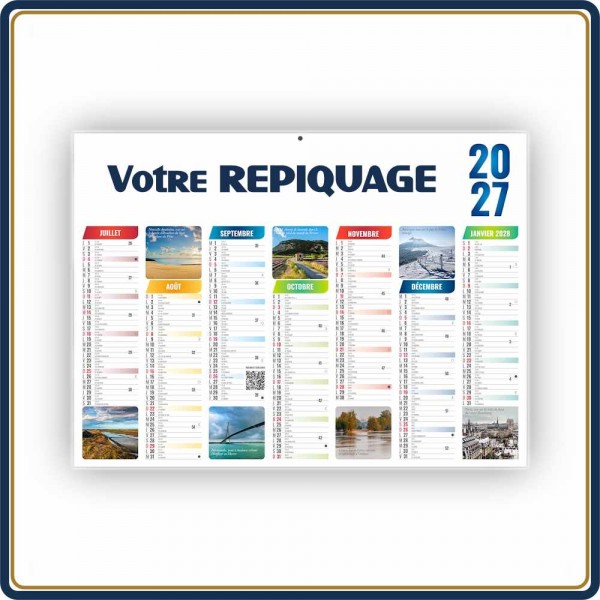 BANCAIRE ÉMILIEN MEDIUM SOUPLE - 2027 | Le Calendrier Pub