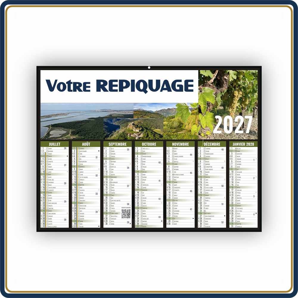 BANCAIRE AYMERIC STANDARD RIGIDE - 2027 | Le Calendrier Pub